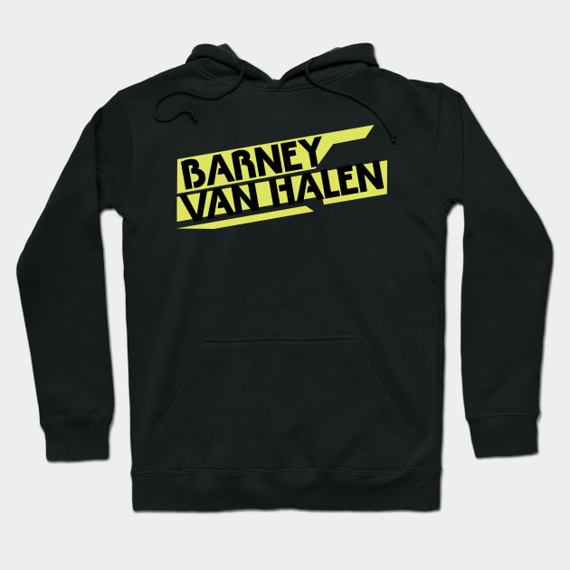 Barney Van Halen - Band Logo Hoodie by RyanJGillComics